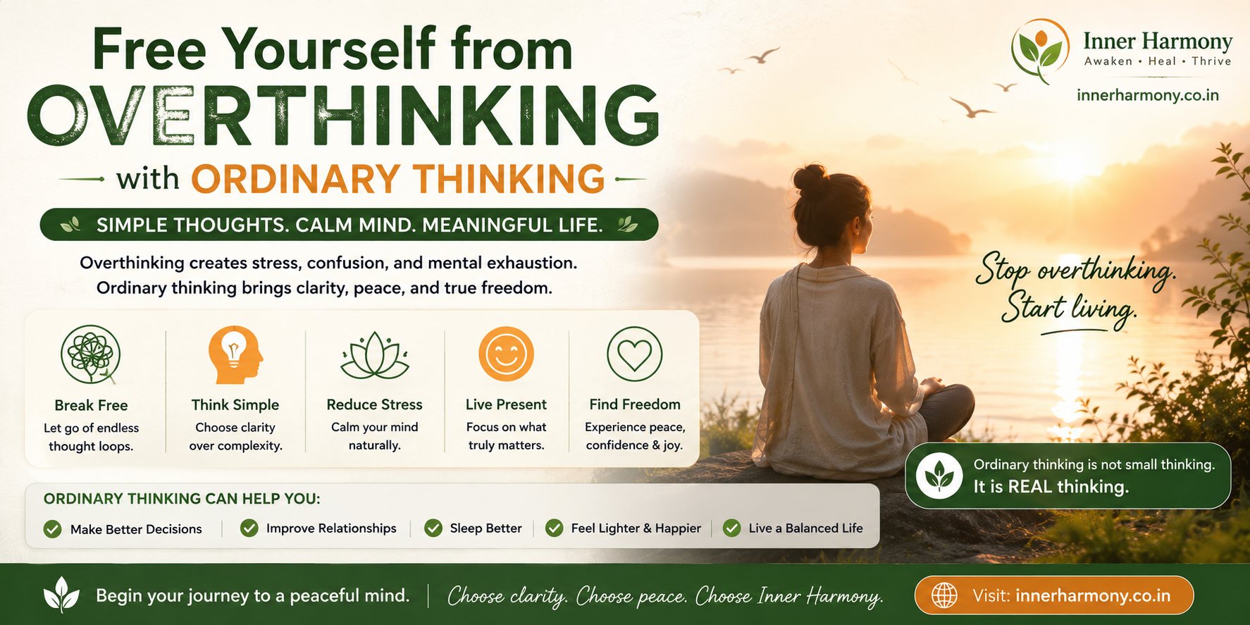 Free Yourself from Overthinking with Ordinary Thinking